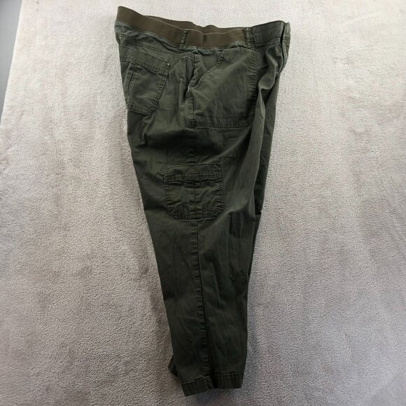 Lee Womens Cargo Pants Size 18W Green Relaxed Fit 1889 Outdoors Casual Classic - Picture 11 of 13
